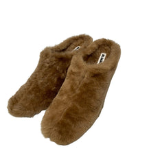 Load image into Gallery viewer, JIL SANDER 65 Stoe Mule Ladies Brown Shearling Midi Heel Shoe UK3.5 NEW RRP 630
