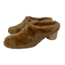 Load image into Gallery viewer, JIL SANDER 65 Stoe Mule Ladies Brown Shearling Midi Heel Shoe UK3.5 NEW RRP 630
