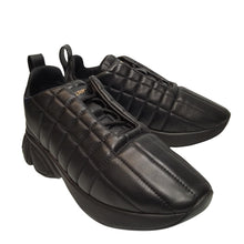 Load image into Gallery viewer, BURBERRY Axburton Sneaker Classic Leather Ladies Black Shoe UK4 NEW RRP 650
