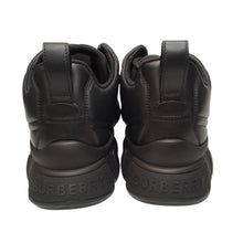 Load image into Gallery viewer, BURBERRY Axburton Sneaker Classic Leather Ladies Black Shoe UK4 NEW RRP 650

