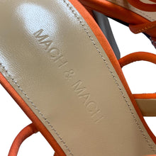 Load image into Gallery viewer, MACH &amp; MACH Devon 140 Platform Heel Crystal Shoes Orange IT37 UK4 RRP955 BNIB
