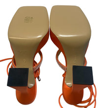 Load image into Gallery viewer, MACH &amp; MACH Devon 140 Platform Heel Crystal Shoes Orange IT37 UK4 RRP955 BNIB
