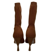 Load image into Gallery viewer, GIA / RHW Rosie Knit Sock Boot High Heel Pointed Brown EU37 UK4 RRP580 BNIB
