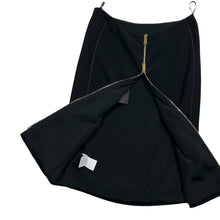 Load image into Gallery viewer, VERSACE Midi Pencil Skirt Black Back Zip Back IT40 UK8 BNWT RRP600
