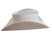 Load image into Gallery viewer, GLADYS TAMEZ Millinery Rocky Cowboy Hat Western Felt White M NEW RRP370
