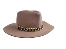 Load image into Gallery viewer, GLADYS TAMEZ Millinery Iggy Cowboy Western Felt Hat Caramel Brown S NEW RRP410
