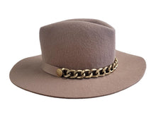 Load image into Gallery viewer, GLADYS TAMEZ Millinery Iggy Cowboy Western Felt Hat Caramel Brown S NEW RRP410
