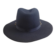 Load image into Gallery viewer, GLADYS TAMEZ Millinery Iggy Cowboy Western Felt Hat Black S NEW RRP410
