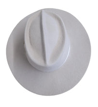 Load image into Gallery viewer, GLADYS TAMEZ Millinery Milo Cowboy Western Felt Hat Alabaster Beige S NEW RRP400
