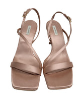 Load image into Gallery viewer, GIA/RHW Rosie 21 Shoes Dusty Pink Satin High Sandals EU37 UK4 NEW RRP400
