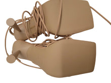 Load image into Gallery viewer, GIA/RHW Rosie 6 Shoes Beige Leather Strappy Heeled Sandals EU37 UK4 NEW RRP470
