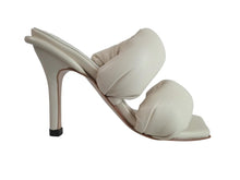 Load image into Gallery viewer, TABITHA RINGWOOD Ladies White Leather Stay Puff Slip-On Sandals UK3 RRP480 NEW
