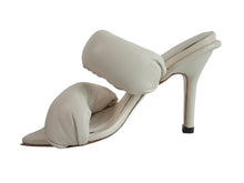 Load image into Gallery viewer, TABITHA RINGWOOD Ladies White Leather Stay Puff Slip-On Sandals UK3 RRP480 NEW
