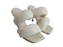 Load image into Gallery viewer, TABITHA RINGWOOD Ladies White Leather Stay Puff Slip-On Sandals UK3 RRP480 NEW
