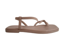 Load image into Gallery viewer, PIFERI Ladies Brown Vegan Leather Open Toe Fawn Sandals EU37 UK4 RRP350 NEW
