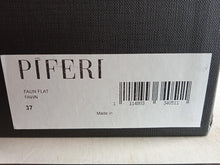 Load image into Gallery viewer, PIFERI Ladies Brown Vegan Leather Open Toe Fawn Sandals EU37 UK4 RRP350 NEW
