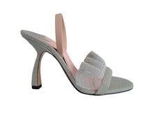 Load image into Gallery viewer, PIFERI Ladies Silver Glitter Izma Slingback 100 Sandals EU35 UK2 RRP550 NEW

