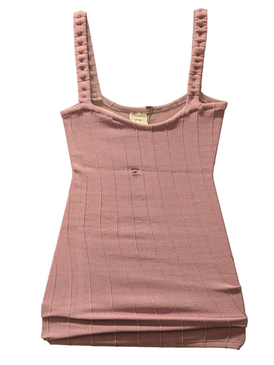 HUNZA G Dress Purple A-Line Thema Short Stretch Lavender OS NEW RRP 160