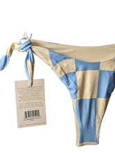Load image into Gallery viewer, ABYSSE Bikini Blue Bikini Bottoms Jean Shimmer Tie Up White S NEW RRP 90
