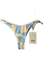 Load image into Gallery viewer, ABYSSE Bikini Blue Bikini Bottoms Jean Shimmer Tie Up White S NEW RRP 90
