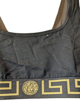 Load image into Gallery viewer, VERSACE Sports Bra Black Ladies Medusa Sports Bra Jersey Logo S NEW RRP 235
