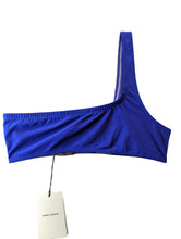 Load image into Gallery viewer, ISABEL MARANT Bikini Tops Blue Salome Asymmetric One Shoulder UK6 NEW RRP 80
