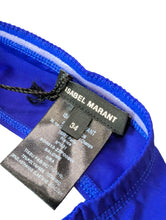 Load image into Gallery viewer, ISABEL MARANT Bikini Tops Blue Salome Asymmetric One Shoulder UK6 NEW RRP 80

