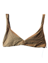 Load image into Gallery viewer, SIR. Bikini Tops Brown Seamless Hazel Stretch Sheen UK 8 NEW RRP 120
