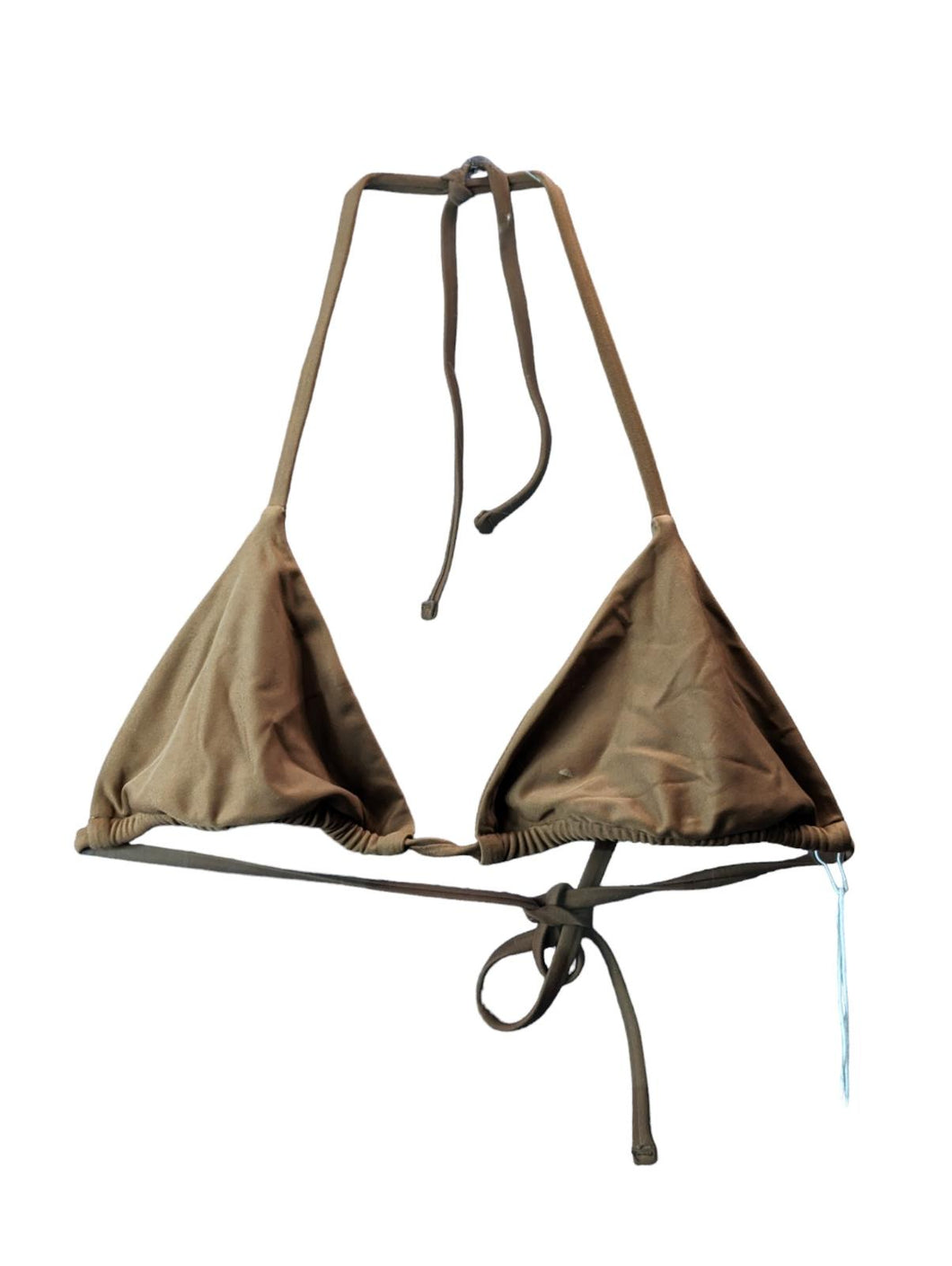 ABYSSE Bikini Tops Brown Maya Triangle Strap Tie S NEW RRP 120
