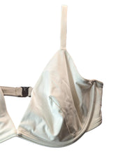 Load image into Gallery viewer, FORM &amp; FOLD Bikini Tops White Triangle Underwire Bone 36DD NEW RRP 190
