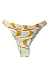 Load image into Gallery viewer, ABYSSE Bikini Bottoms  White Faye Ray Pattern Mustard  S NEW RRP 120
