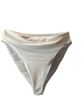 Load image into Gallery viewer, FORM &amp; FOLD Bikini Bottoms White Rise High Waist Bone UK12 NEW RRP 190
