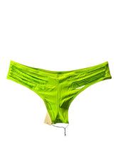 Load image into Gallery viewer, AGENT PROVOCATEUR Bikini Bottom Green Dakotta Strip Rip Cut Out UK10 NEW RRP 225
