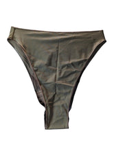 Load image into Gallery viewer, OSEREE Bikini Bottoms Brown Eco 90s Retro Chocolate Strap S NEW RRP 110
