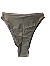 Load image into Gallery viewer, OSEREE Bikini Bottoms Brown Eco 90s Retro Chocolate Strap S NEW RRP 110
