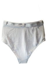 Load image into Gallery viewer, PEONY Bikini Bottoms Blue High Waist Shorts Belted UK14 NEW RRP 190
