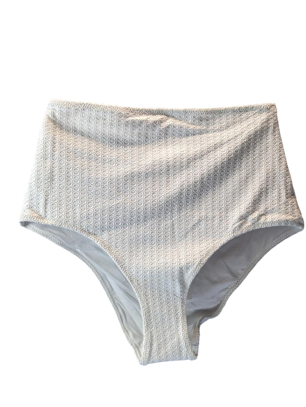 BOTEH Bikini Bottoms White Pania High Waist Textured XXS NEW RRP 90