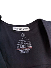 Load image into Gallery viewer, BODY BUMP Ladies Black Nylon Stretch Maternity Dress Bodycon S/M NEW
