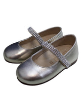 Load image into Gallery viewer, BABYWALKER Luminosa Mary Jane Flat Girl Golden Leather Shoe UK4 NEW RRP 107
