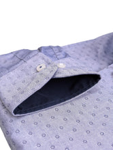 Load image into Gallery viewer, HUGO BOSS Men&#39;s Blue Patterned Cotton Dress Shirt Size 38 NEW RRP 120
