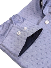 Load image into Gallery viewer, HUGO BOSS Men&#39;s Blue Patterned Cotton Dress Shirt Size 37 NEW RRP 120
