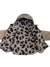 Load image into Gallery viewer, LIEWOOD Beige Leopard Print Reversible Jacket Quilted Coat 2 Years NEW RRP100
