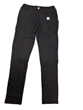 Load image into Gallery viewer, PREVU Girls Black Tracksuit Bottoms Slim Fit Luxury Stripe Trousers M NEW RRP120
