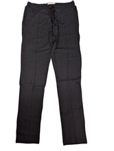Load image into Gallery viewer, PREVU Girls Black Tracksuit Bottoms Slim Fit Luxury Stripe Trousers M NEW RRP120
