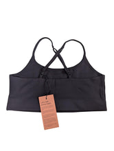 Load image into Gallery viewer, GIRLFRIEND COLLECTIVE Ladies Black Stretch Halter Neck Vest Top L NEW RRP38
