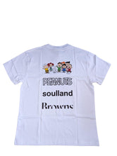 Load image into Gallery viewer, SOULLAND Men&#39;s White Browns Snoopy Peanuts Cotton T-Shirt Graphic L NEW RRP 105

