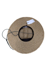 Load image into Gallery viewer, RUSLAN BAGINSKIY Ladies Beige Straw Wide Rim Hat L NEW RRP 274

