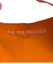 Load image into Gallery viewer, LIVE THE PROCESS Orange Two Tone Supplex Stretch Tank Camisole S NEW RRP120
