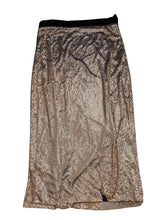 Load image into Gallery viewer, CHRISTOPHER KANE Ladies Gold Mesh Chainlink Metal Layered Skirt UK8 NEW RRP
