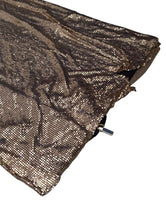 Load image into Gallery viewer, CHRISTOPHER KANE Ladies Gold Mesh Chainlink Metal Layered Skirt UK8 NEW RRP
